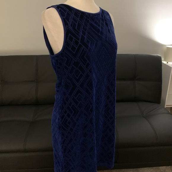 Blue cocktail dress White House Black Market - Picture 3 of 4